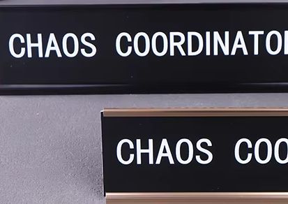 Woodworking Names - Frauen Büro Schreibtisch Zeichen Position Karte