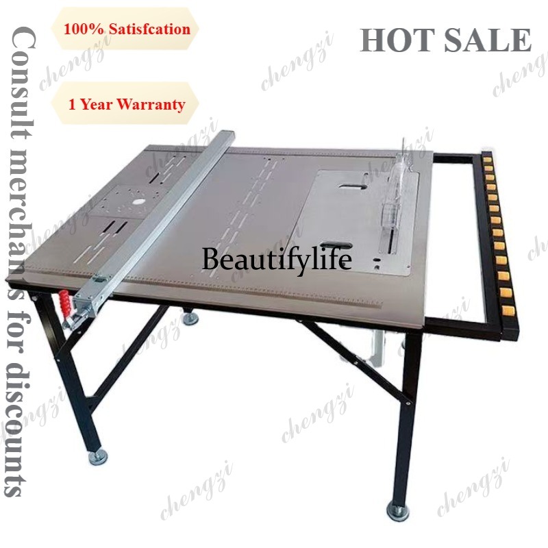 Workbench Woodworking - A81 Staubfreie integrierte Mutter-Kind-Säge, multifunktionale, faltbare,
