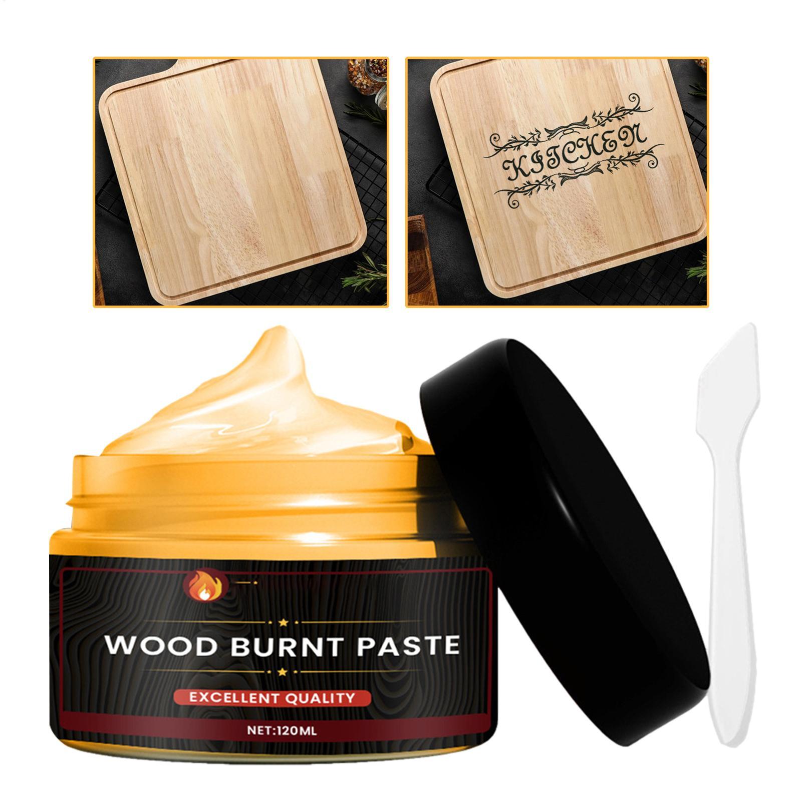 Woodworking Easy Projects - Holzverbrennungspaste, wärmeaktiviertes Verbrennungswerkzeug, Flammenpaste für Holz,