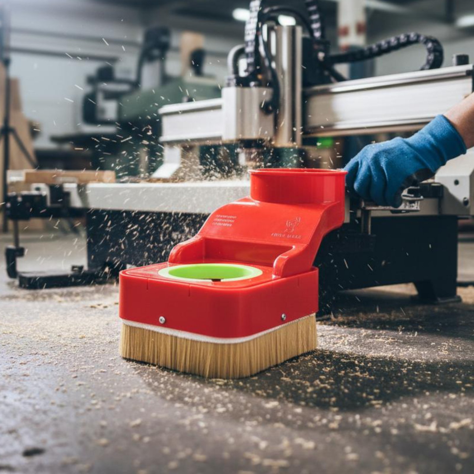 Woodworking Cnc Machine - CNC-Fräser Staubschutzhaube Holzbearbeitungsbürste Staubabscheider Maschinenzubehör Einfach