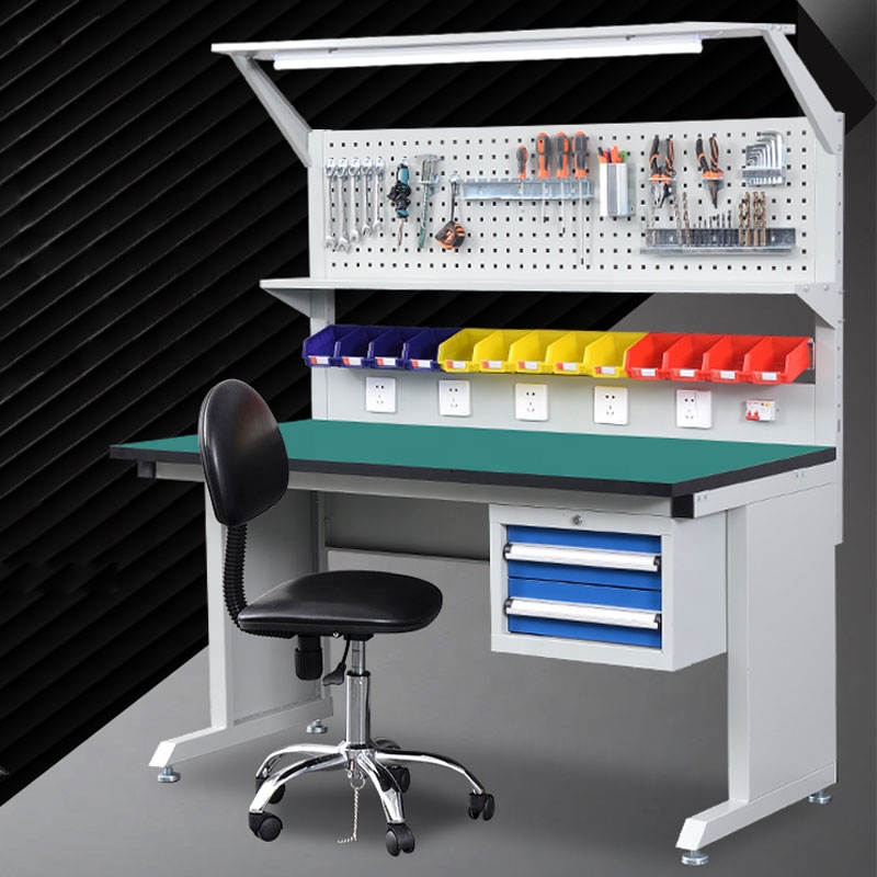 Workbench Woodworking - Verstellbare ESD-Werkbank aus Kaltgewalztem Stahl für