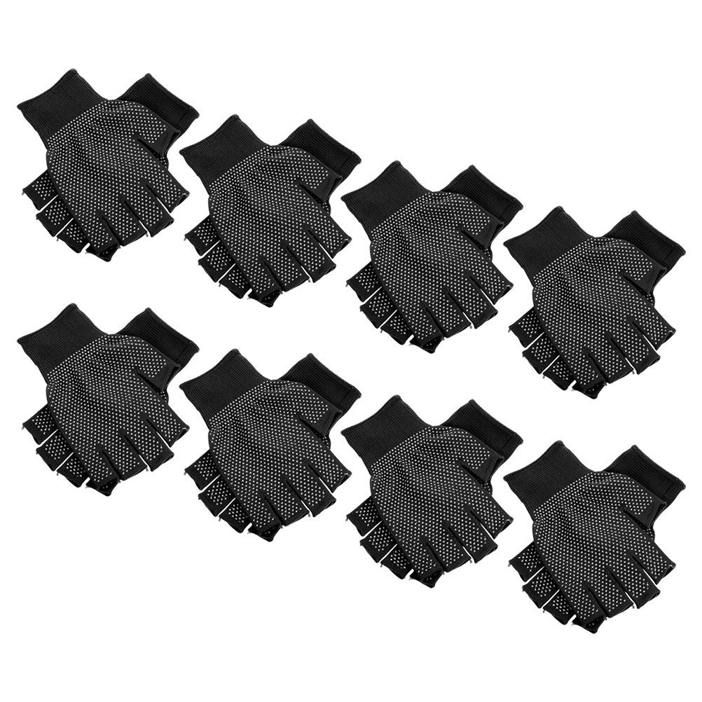 Woodworking Gloves - 8 Paar fingerlose Arbeitshandschuhe mit festem