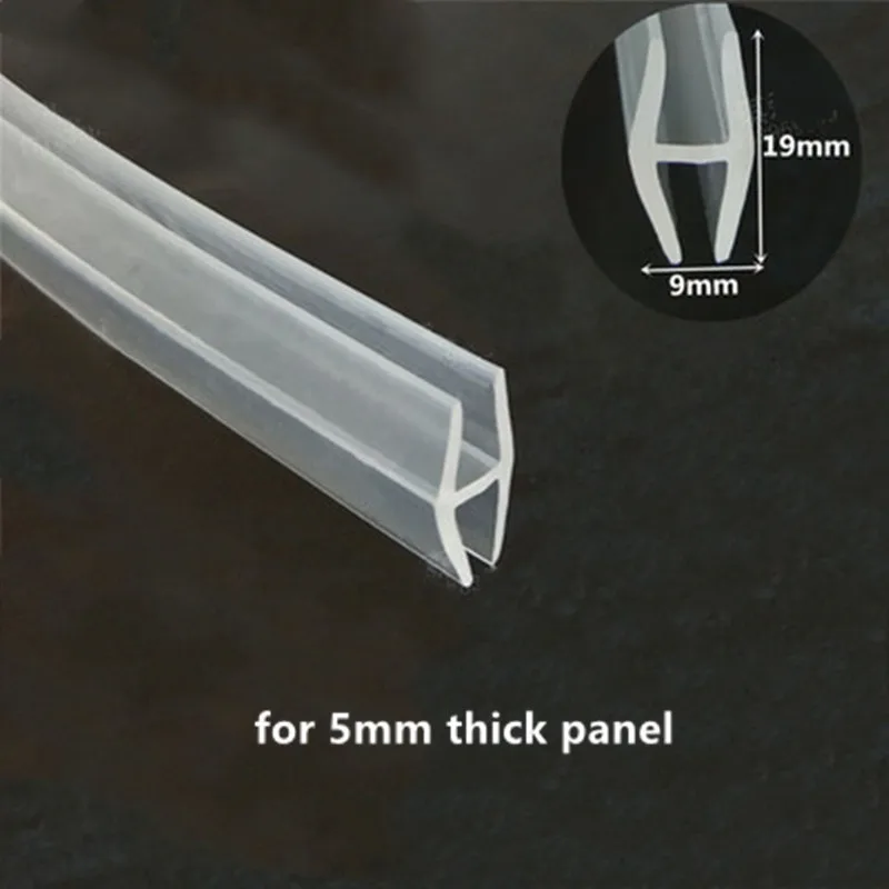 Woodworking Zone - PVC-Gummi-H-Streifen, Kantenschutz, umschlossen für 5 mm