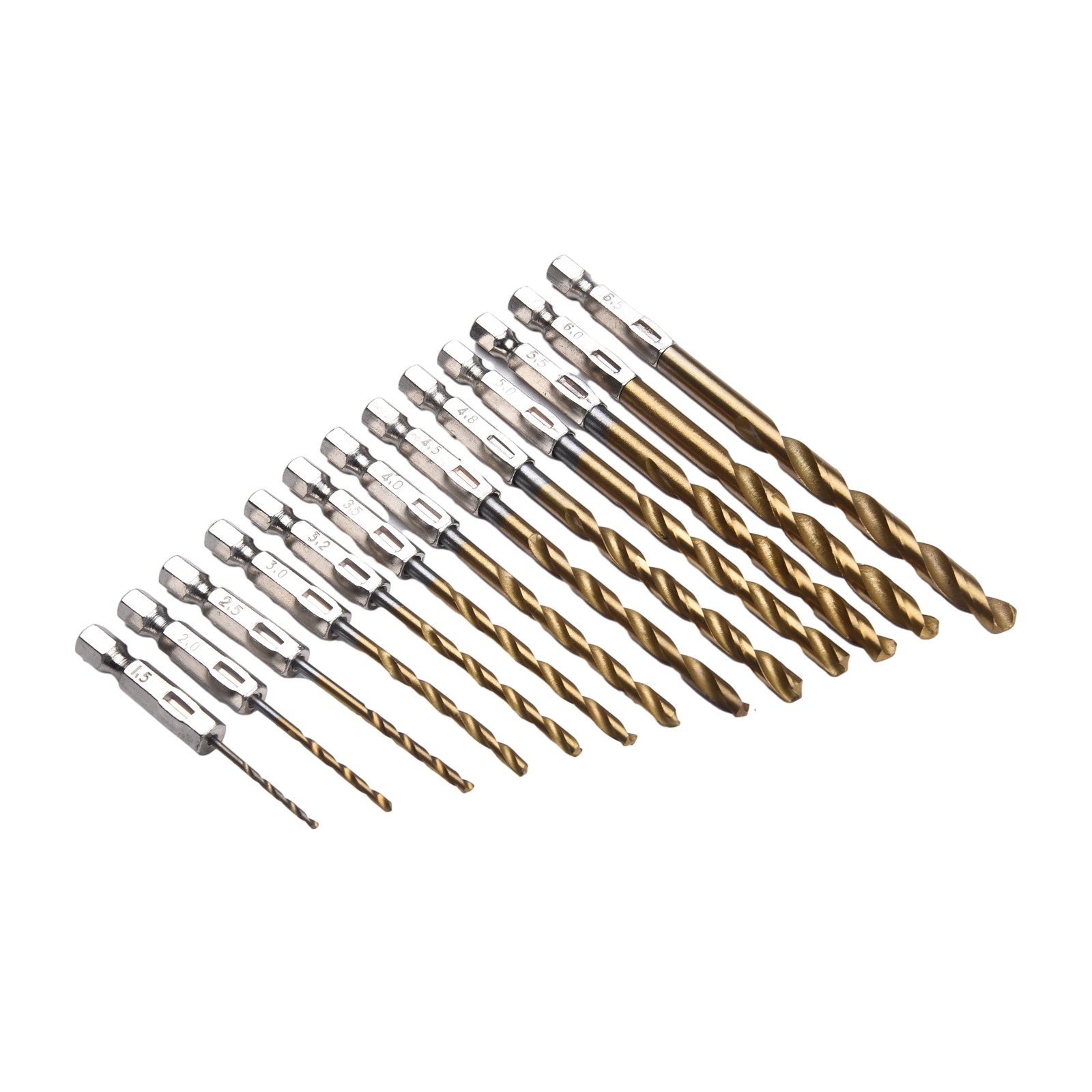 Woodworking Easy Projects - Essentielles 13-teiliges HSS-beschichtetes Bohrerset mit einfach