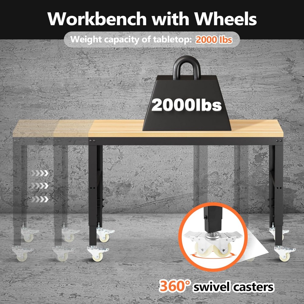 Verstellbare Werkbank, robuste – Workbench Woodworking Bewertung und Preis