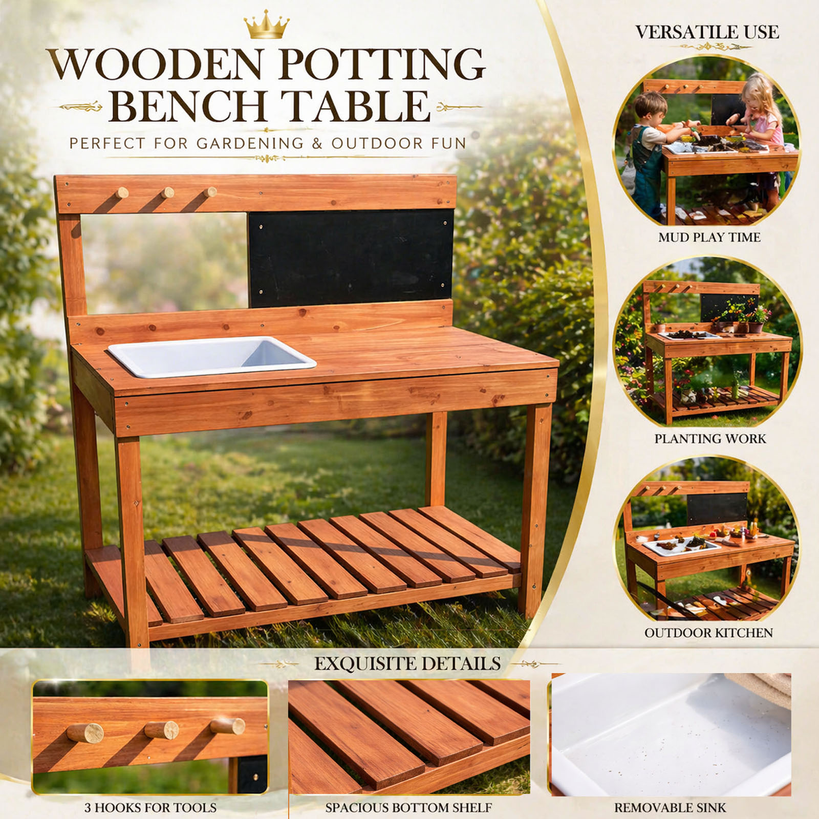 Holz-Pflanztische für Kinder,  – Workbench Woodworking Bewertung und Preis