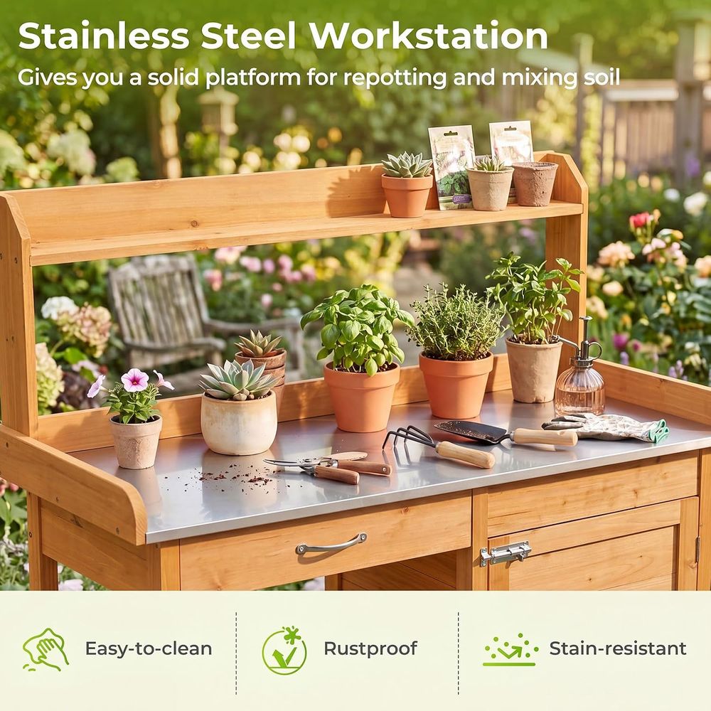 Outdoor-Pflanztisch aus Holz m – Workbench Woodworking Bewertung und Preis